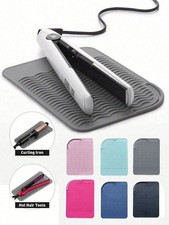1pc Hot Styling Tool Mat, Universal Size Hair Straightener And Curling Iron Heat