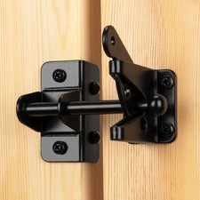 Self-Locking Gate Latch for Wooden Fence Gate Heavy Duty, Post Mount Automati...