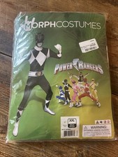 Adult Black Power Ranger Morphsuit Men a Cosplay Halloween Costume - XXL