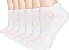 Women's Moisture Wicking Athletic Low Cut Ankle Cotton Cushion Socks Breathab...