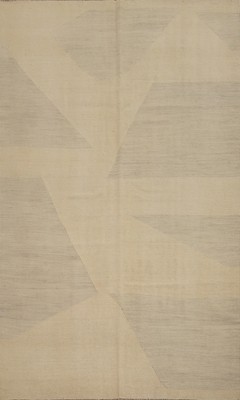 Elegant Minimalist Geometric Kilim Rug 5x8 for Modern Spaces Reversible Carpet