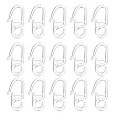 50 Pcs Plastic Bed Curtain Sliding Hooks Special Hook Accessories for Bedroom