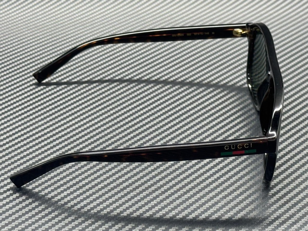 Gucci Women Sunglasses Havana Green Pilot GG1856S 002 NEW AUTHENTIC Gucci GG1856S Sunglasses - Havana / Green – Tortoise+Black main image 4