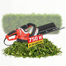 Produktbild - Elektro Heckenschere 61cm 750W Ergonomisch LaserCut Hecken Trimmer Schere ID7059