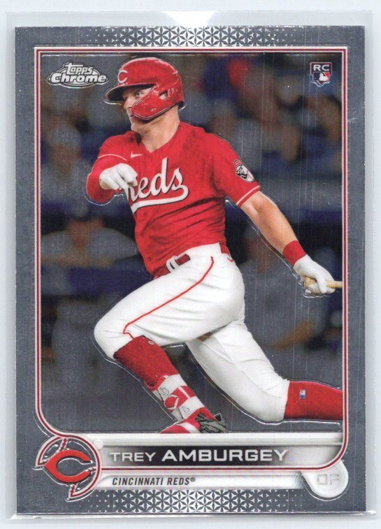 2022 Topps Chrome Trey Amburgey #61 RC Rookie Cincinnati Reds