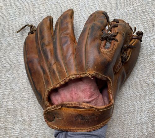 Vintage Rawlings Stan Musial Trap-Eze TG92 Right Hand Throw Baseball Glove - Picture 2 of 6