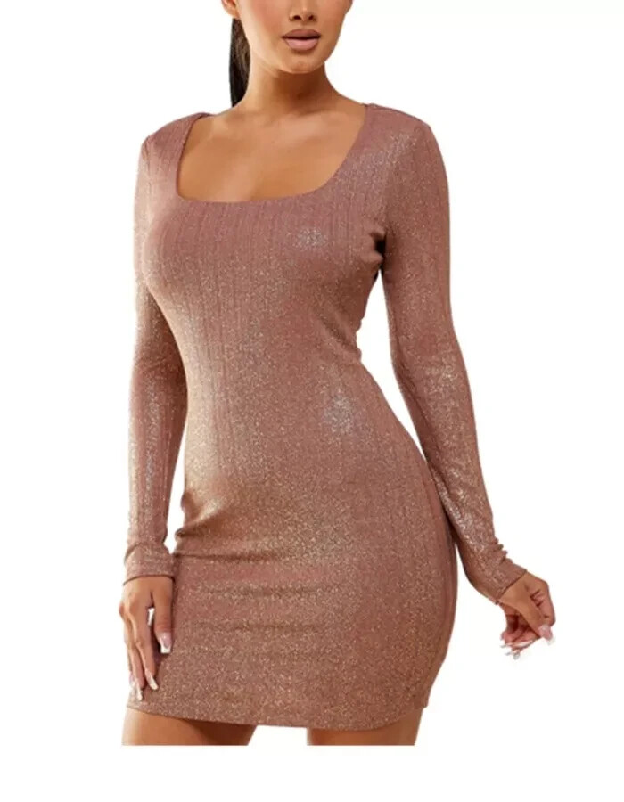City Studios Women's Metallic Mini Bodycon Multicolor Dress SZ S City Studios Women's Metallic Mini Bodycon Multicolor Dress SZ S