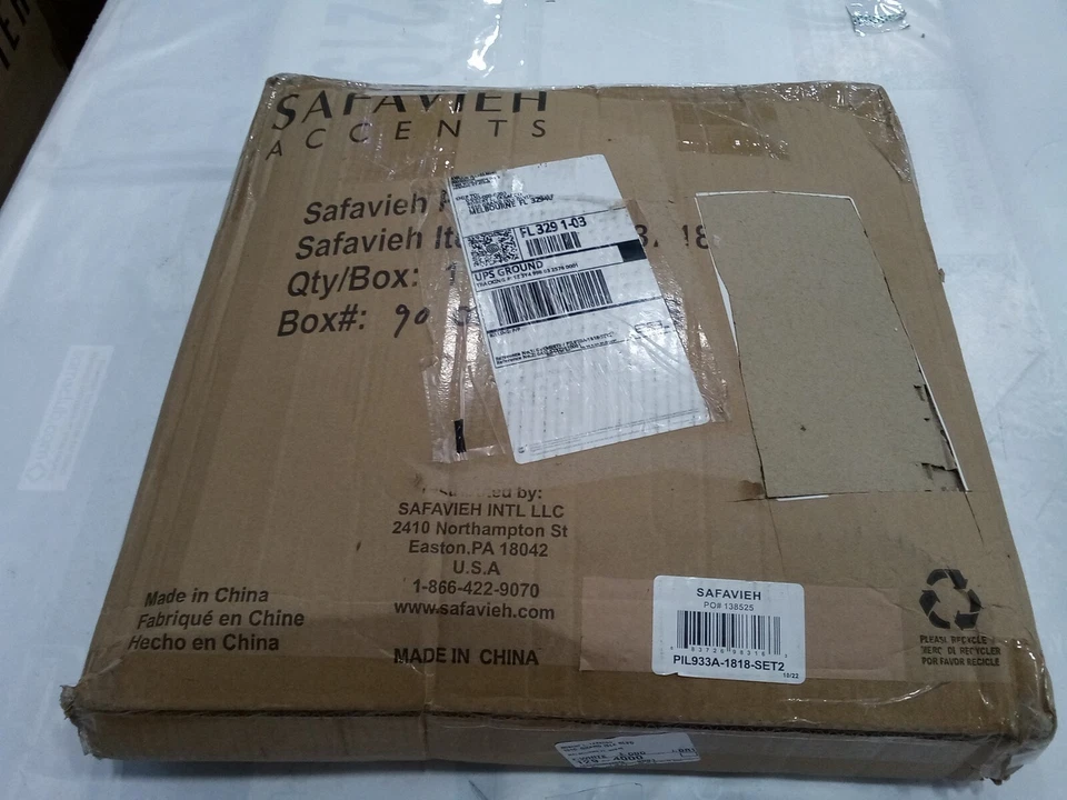 Safavieh Sophie Pillow, Reduced Price 2172719091 PIL933A-1818-SET2 - Image 4 of 4