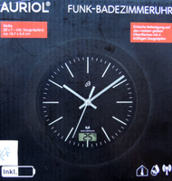 Badezimmeruhr Funkuhr Uhr Funk Wanduhr SaugnäPfe Temperatur Luftfeuchtigkeit Neu