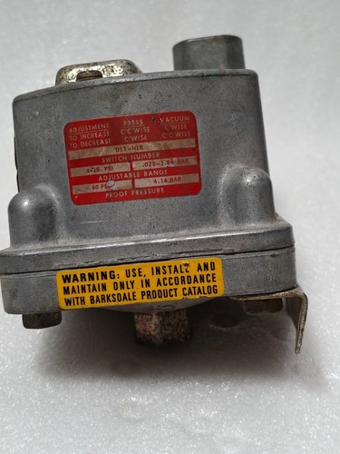 BARKSDALE D1T-H18 STAINLESS Diaphragm Pressure Switch 0.4-18 psi 028 - 1.24 BAR - Picture 6 of 7