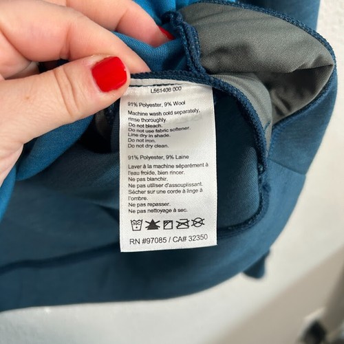 Outdoor Research Damen Sweatshirt Cedarosa Crewneck Top L blau Reißverschlusstasche - Bild 7 von 8