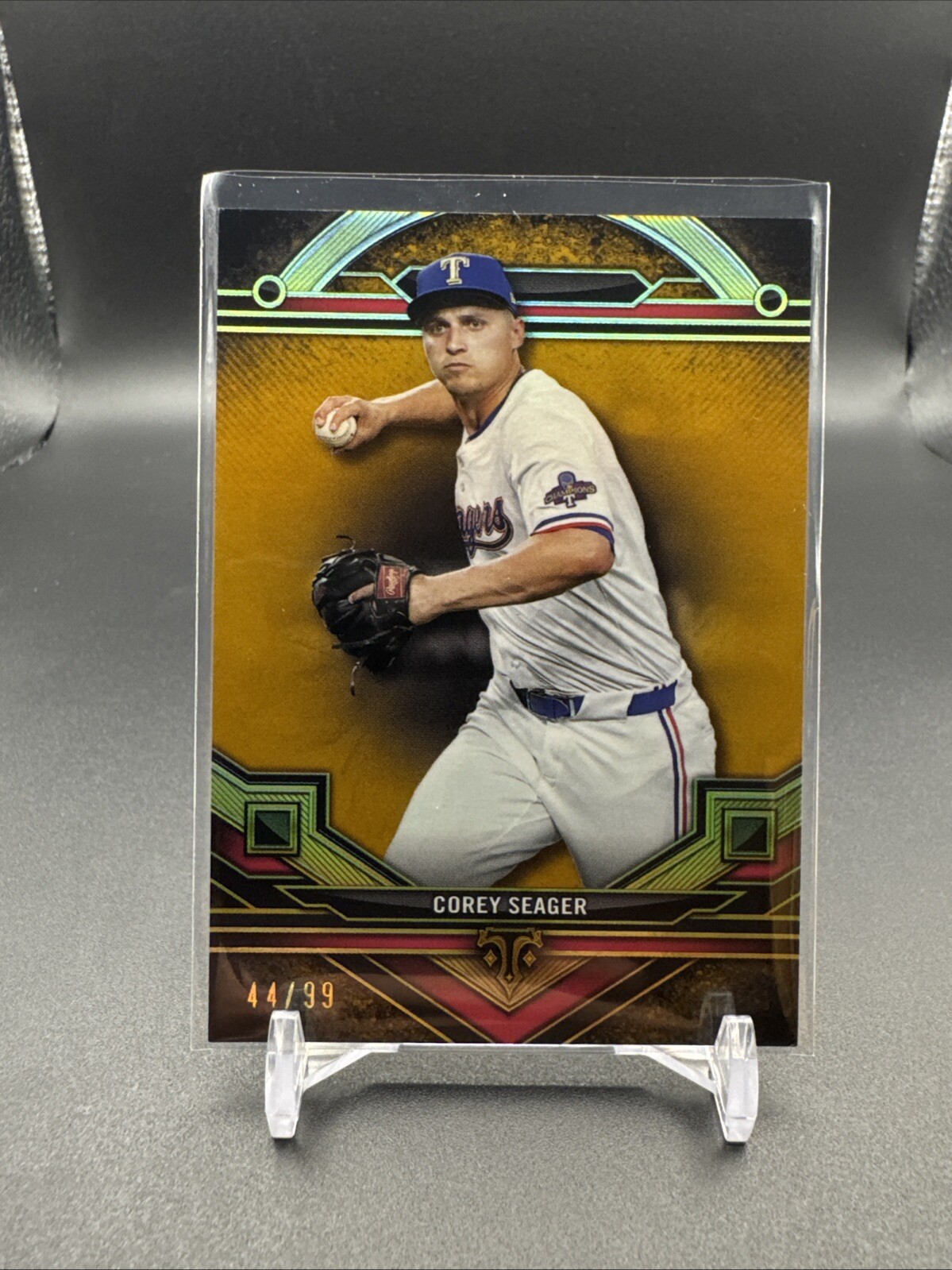 2024 Topps Triple Threads Corey Seager Gold 44/99 Texas Rangers 🔥🔥🔥