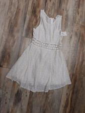 FREE PEOPLE IVORY LACE DRESS SIZE 12 NEW ( RUN SMALL)
