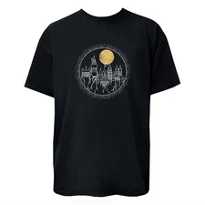 Castle Under the Full Moon Graphic T-Shirt / Hoodie / Sweatshirt Unisex