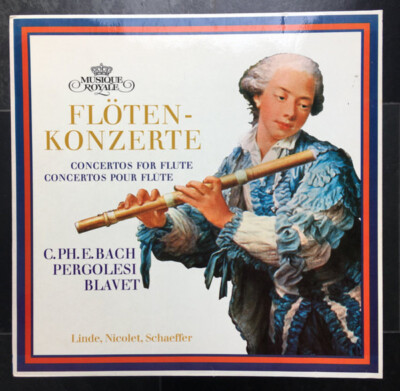 LP C.P.E. Bach / Pergolesi / Blavet Flötenkonzerte / Concertos For Flute / Conc