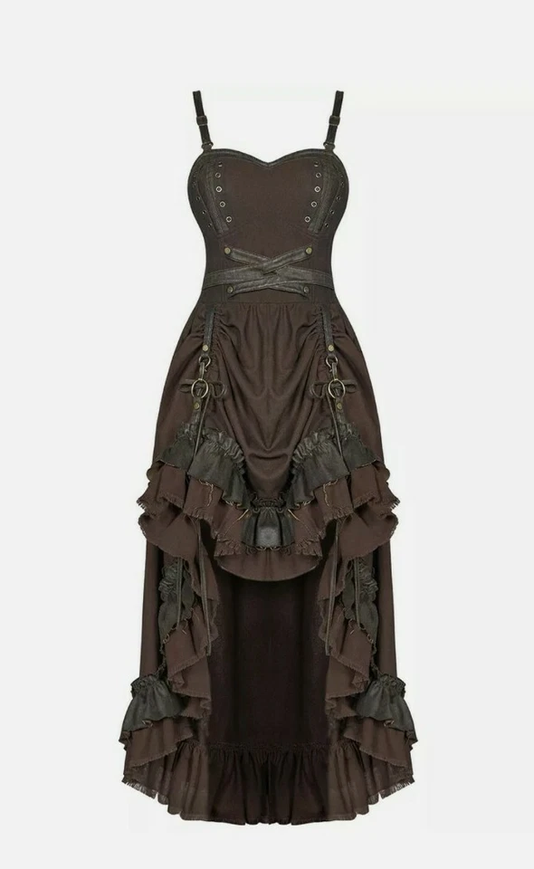 Punk Rave Adjustable Black Bustier Maxi Dress - image 2 of 4