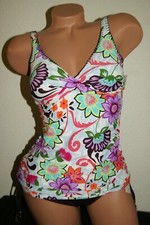 New NWT Anne Cole Floral Tankini Sz 36B/34C 106.00