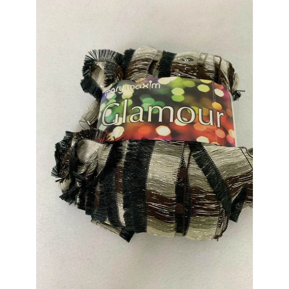 Cinta Mary Maxim Glamour Hilo Estrella Estampado Metálico 3.5 OZ AT170 Foto 3 de 4