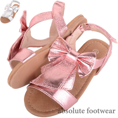 Childrens Kids Girls Slip On Lightweight Summer Holiday Sandal