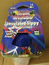 Wild Things Insulated Sippy BPA Free Patriotic Red/Blue Uncle Sam, Lady Liberty