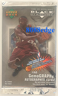 2004-05 BLACK DIAMOND FACTORY SEALED HOBBY PACK: JORDAN/KOBE/LeBRON JERSEY AUTO?