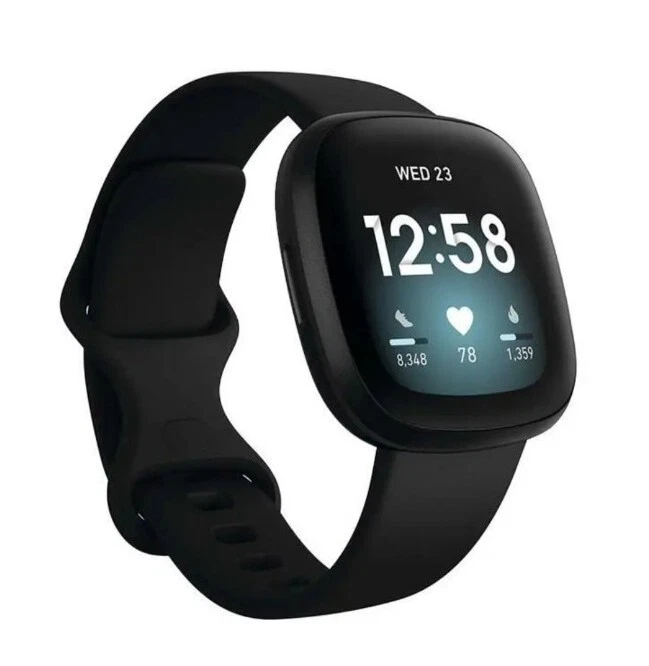 Fitbit Versa 3 Activity Fitness Tracker HRM GPS Sleep Black Smart