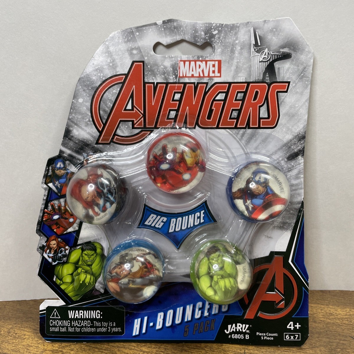 Marvel Avengers Big-Bounce 5 Pack Hi-Bouncers Iron Man Thor