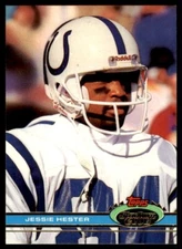 1991 TOPPS STADIUM CLUB FOOTBALL CARD INDIANAPOLIS COLTS #406 JESSIE HESTER