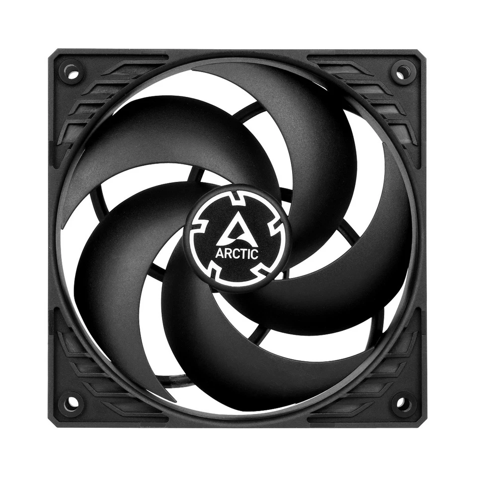 ARCTIC P12 Silent 3-Pin 120mm 12cm Black PC Case Fan 24CFM 0.08 Sone 1050RPM - Image 3 of 4