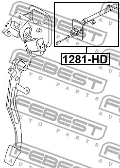 1281-HD FEBEST Master Cylinder, clutch for HYUNDAI,HYUNDAI (BEIJING),KIA