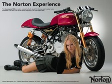 NORTON COMMANDO 952 MOTORCYCLE MOTORBIKE VINTAGE POSTER BROCHURE ADVERT A3