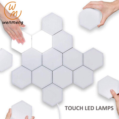 Halloween touch screen lighting Led Hexagonal Lamps Quantum Sensitive Night