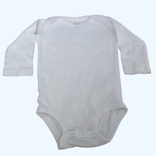 Carters One Piece Bodysuit Infant Girls 9M White Long Sleeve Snap Rose Floral