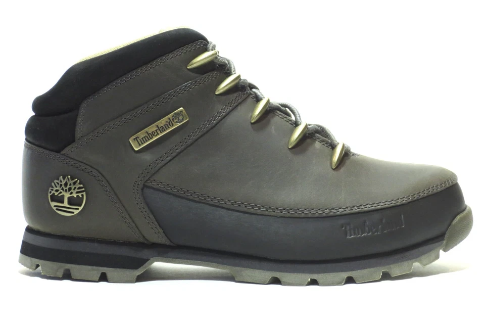 Timberland Men's Euro Sprint Leather Hiker Boots Wheat  Black Gray A1NHJ - Image 4 of 4