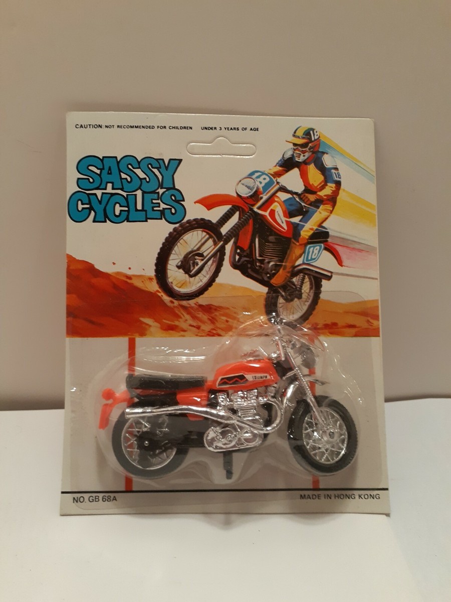 SASSY CYCLES GB 68A KAWASAKI MOTORCYCLE Set of 4 Colors Blue,Green