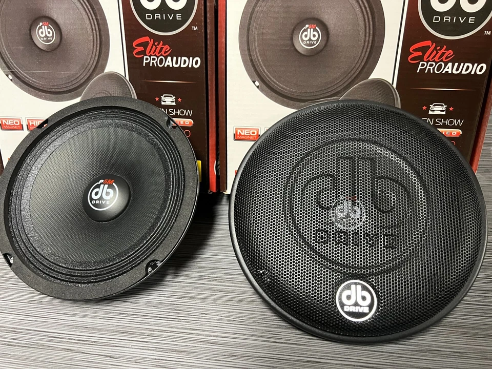 DB Drive P5M 6NEO 6.5" Neo Mid Range Car Audio Pro Audio Midrange Speaker Pair - Image 2 of 4
