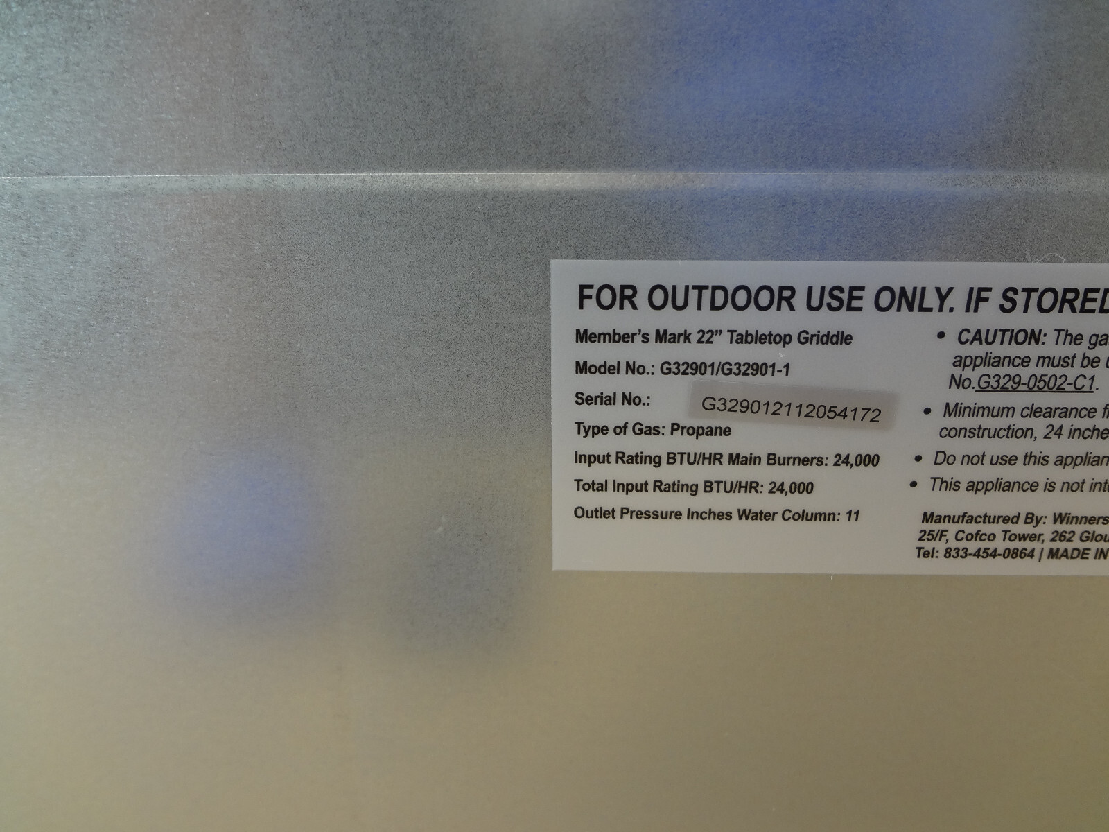 Member's Mark 22" Tabletop Griddle eBay