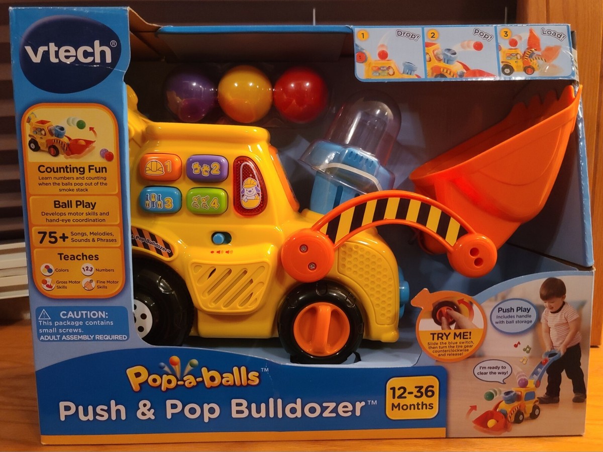VTech Pop-a-Balls Push Pop Bulldozer (80-506000)
