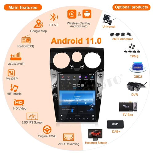 Android Car Radio 2Din Stereo Receiver For Bentley Continental GT 2004-2011 128G - Picture 4 of 13