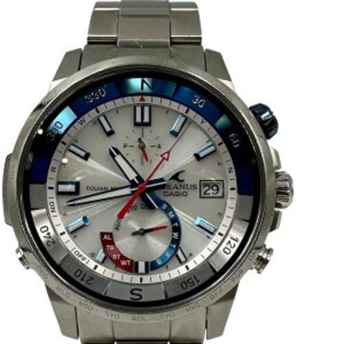 CASIO Oceanus Cachalot White OCW-P1000-7AJF Men's Titanium Solar 46mm Wristwatch - Picture 1 of 12