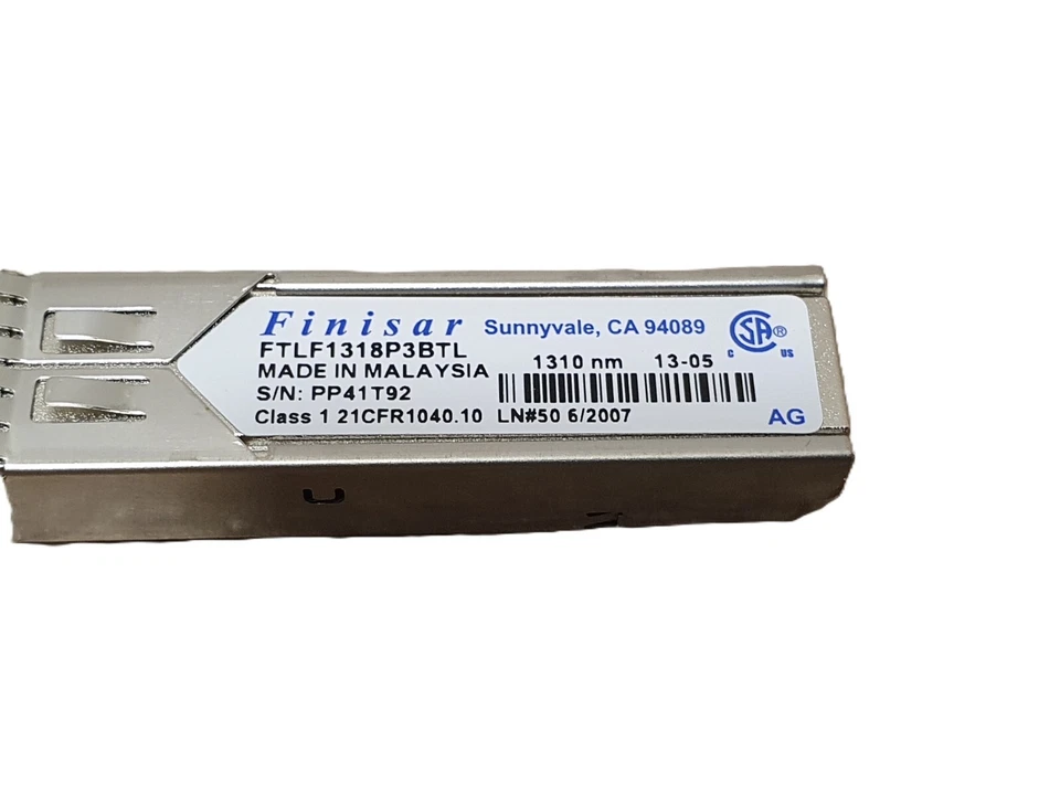 Finisar FTLF1318P3BTL 1.25Gbs Temperature 1310nm Module 10KM SFP Transceiver NEW - Bild 3 von 4
