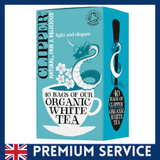 Clipper Organic White Tea Bags 40 Bags of White Tea (Free 1 Day Shipping) 0.10 per strip