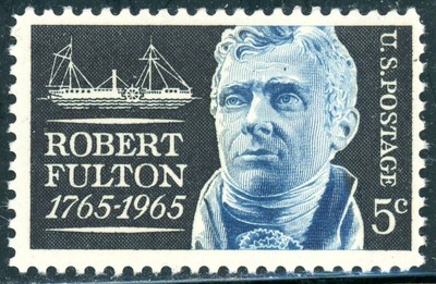 1270 - 1965 5c Robert Fulton, Engineer and Inventor Single VF MNH