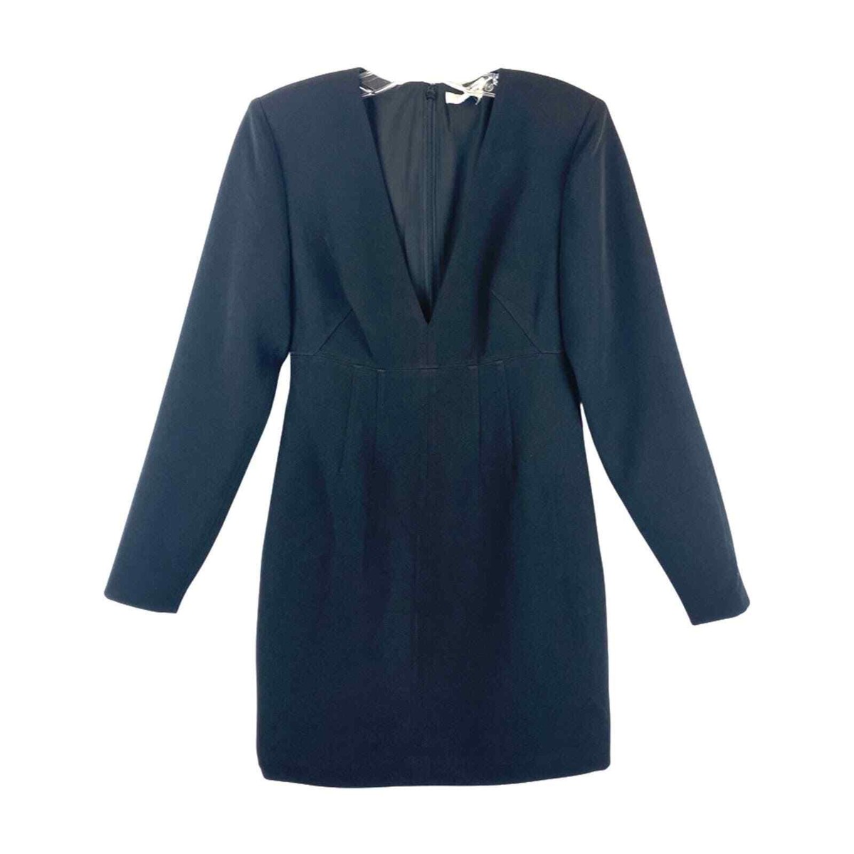 LBV Women's Little Black Long Sleeve Shoulder Pad Dress Black Sz 6 NWT 298 | eBay LBV Women's Little Black Long Sleeve Shoulder Pad Dress Black Sz 6 NWT 298 | eBay