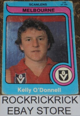 AFL / VFL CARD 1980 MELBOURNE (KELLY O'DONNELL 149/168) SCANLENS (79