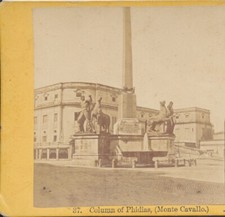 PHOTO OF COLUMN OF PHIDIAS - MONTE CAVALLO, ITALY