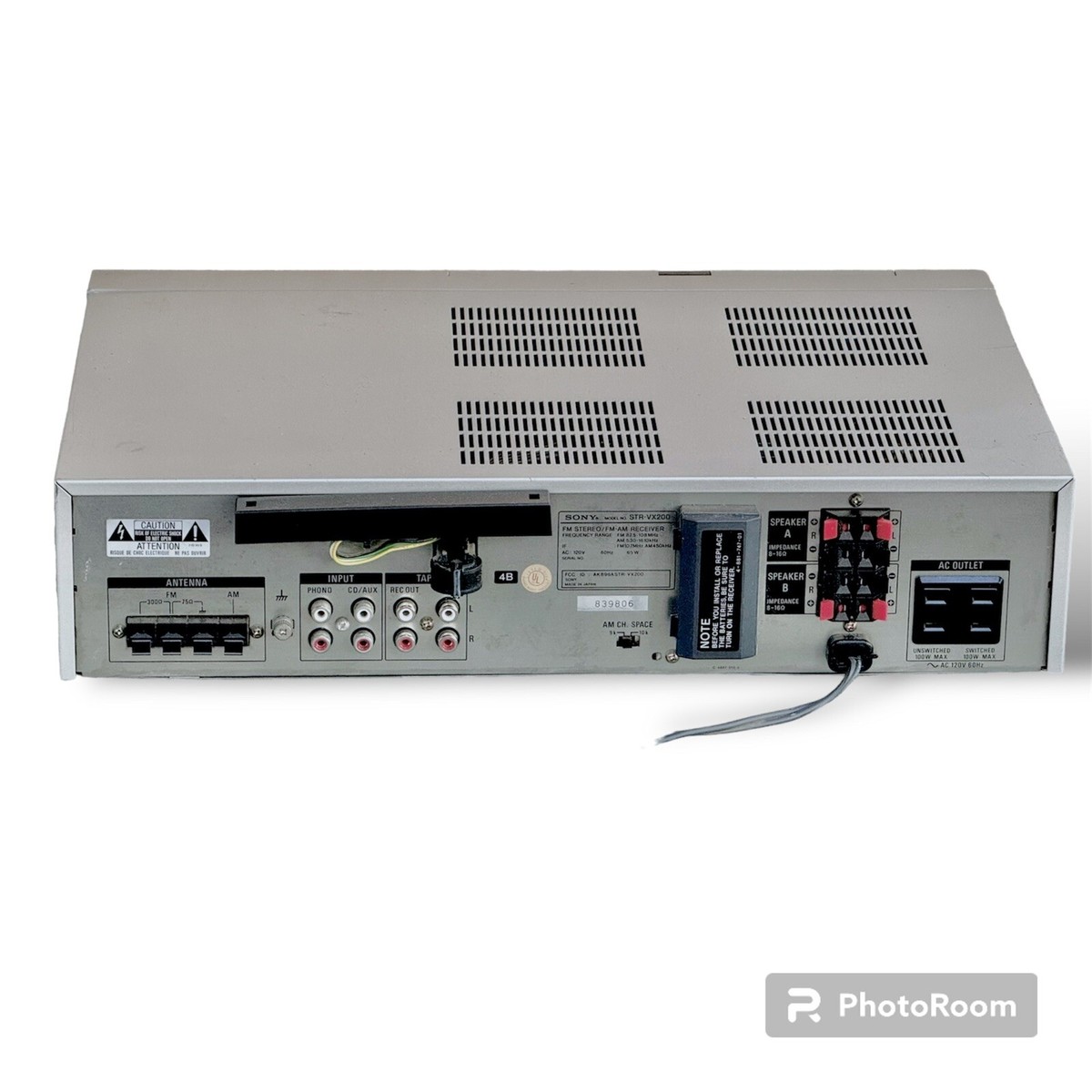 Sony STR-VX200 FM/AM Stereo Receiver Amplifier Quartz Lock Sony STR-VX200 FM/AM Stereo Receiver Amplifier Quartz Lock