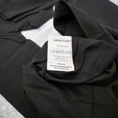 Palace Ripped T-shirt | Black | New | SIZE Large | eBay