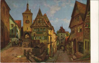 CPA AK Rothenburg Alter Hauser,trauter Winkel GERMANY (1076456)
