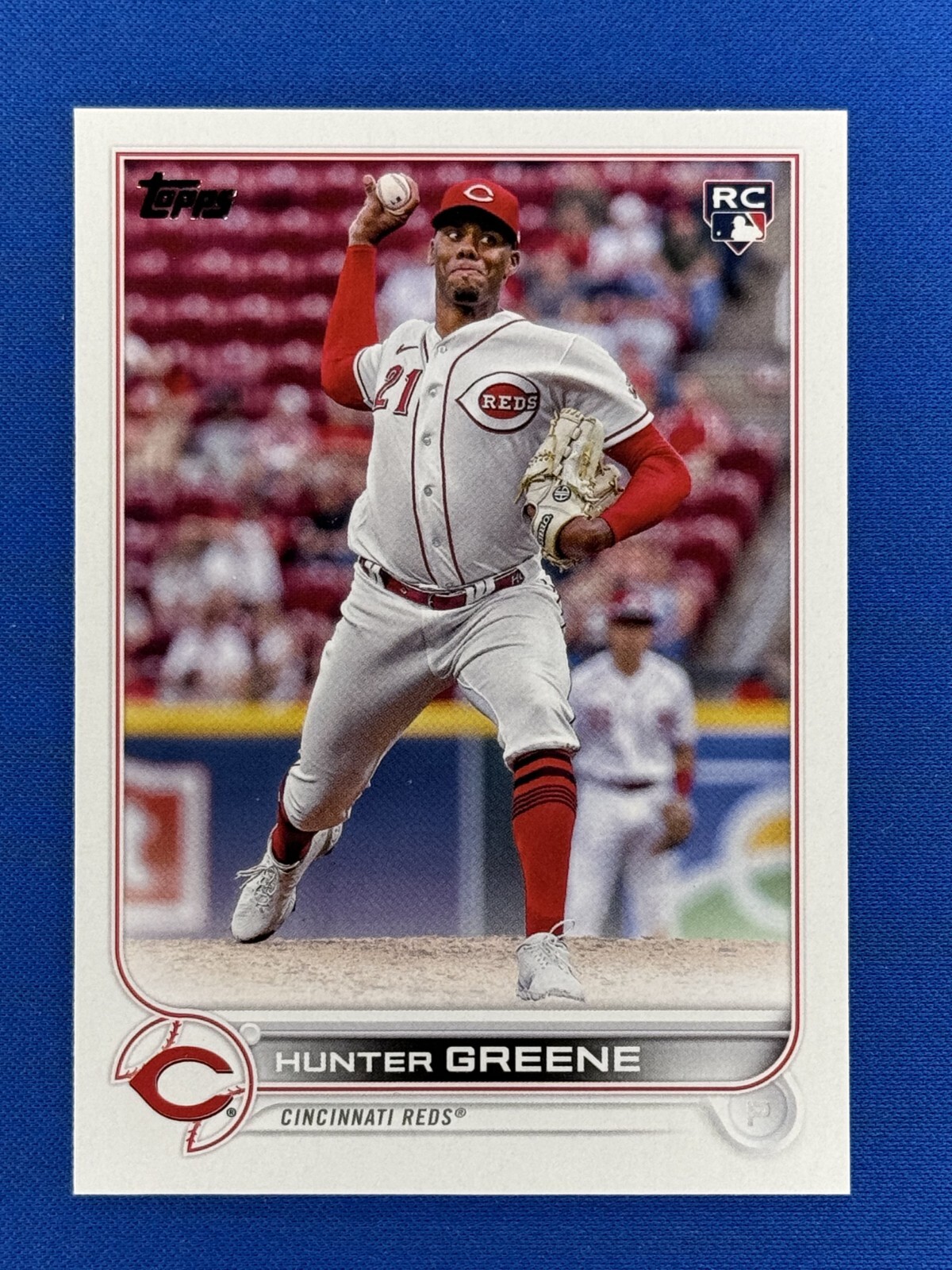 2022 Topps Update #US160 Hunter Greene RC Rookie Reds